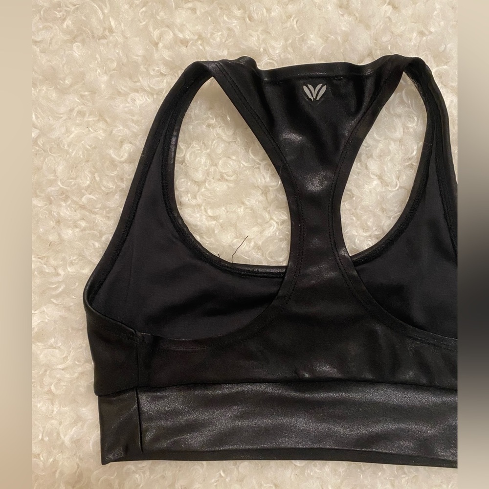 Shiny Racerback Sports Bra - Picture 2 of 4